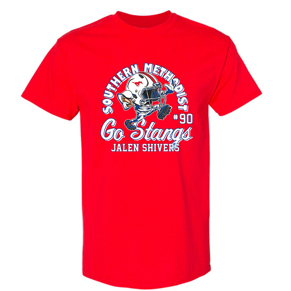 SMU - NCAA Football : Jalen Shivers - Fashion Shersey T-Shirt-0