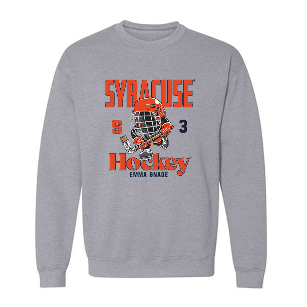 Syracuse - NCAA Women's Ice Hockey : Emma Gnade - Fashion Shersey Crewneck Sweatshirt-0