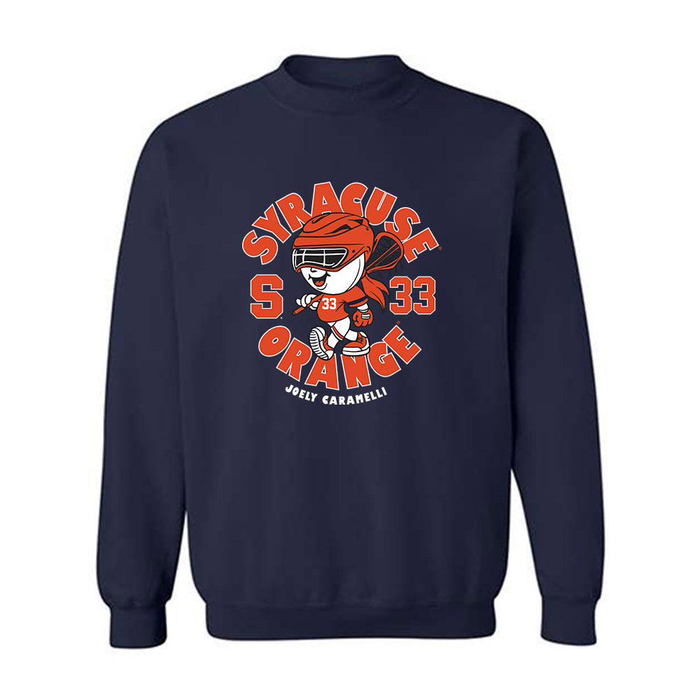Syracuse - NCAA Women's Lacrosse : Joely Caramelli - Fashion Shersey Crewneck Sweatshirt-0