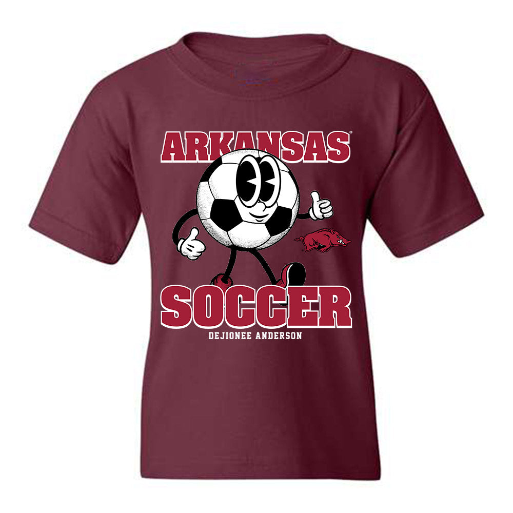 Arkansas - NCAA Women's Soccer : Dejionee Anderson - Fashion Shersey Youth T-Shirt