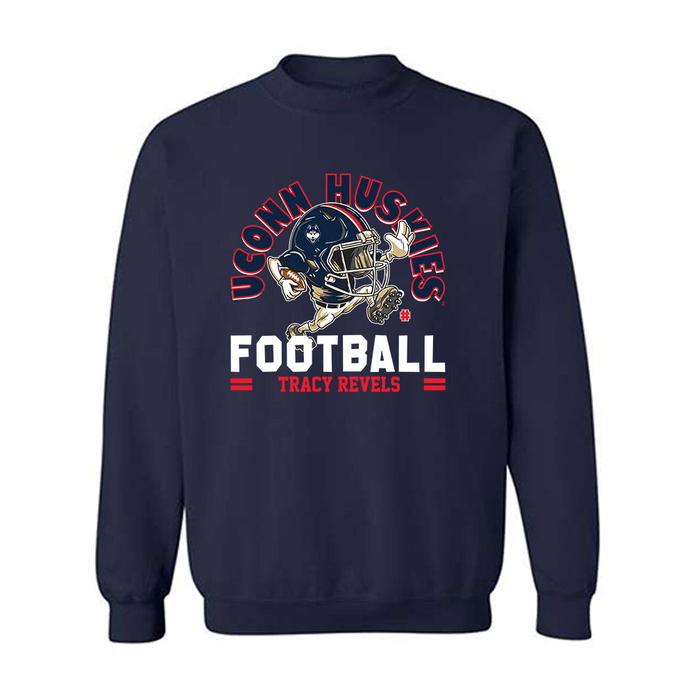 UConn - NCAA Football : Tracy Revels - Fashion Shersey Crewneck Sweatshirt-0