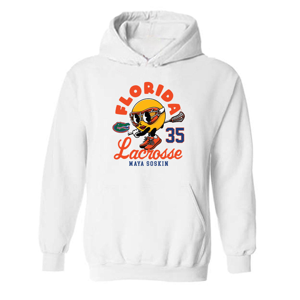 Florida - NCAA Women's Lacrosse : Maya Soskin - Fashion Shersey Hooded Sweatshirt-0