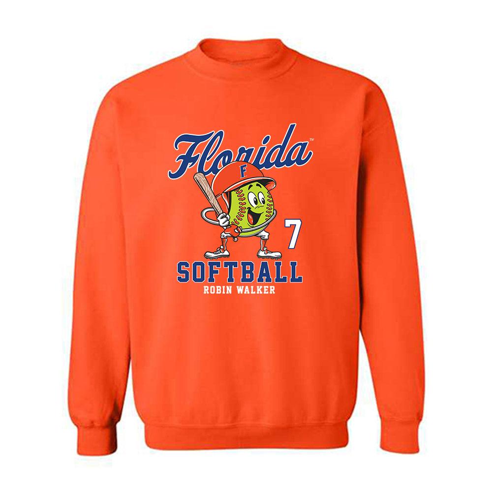 Florida - NCAA Softball : Robin Walker - Fashion Shersey Crewneck Sweatshirt-0