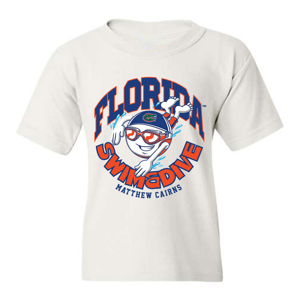 Florida - NCAA Men's Swimming & Diving : Matthew Cairns - Fashion Shersey Youth T-Shirt