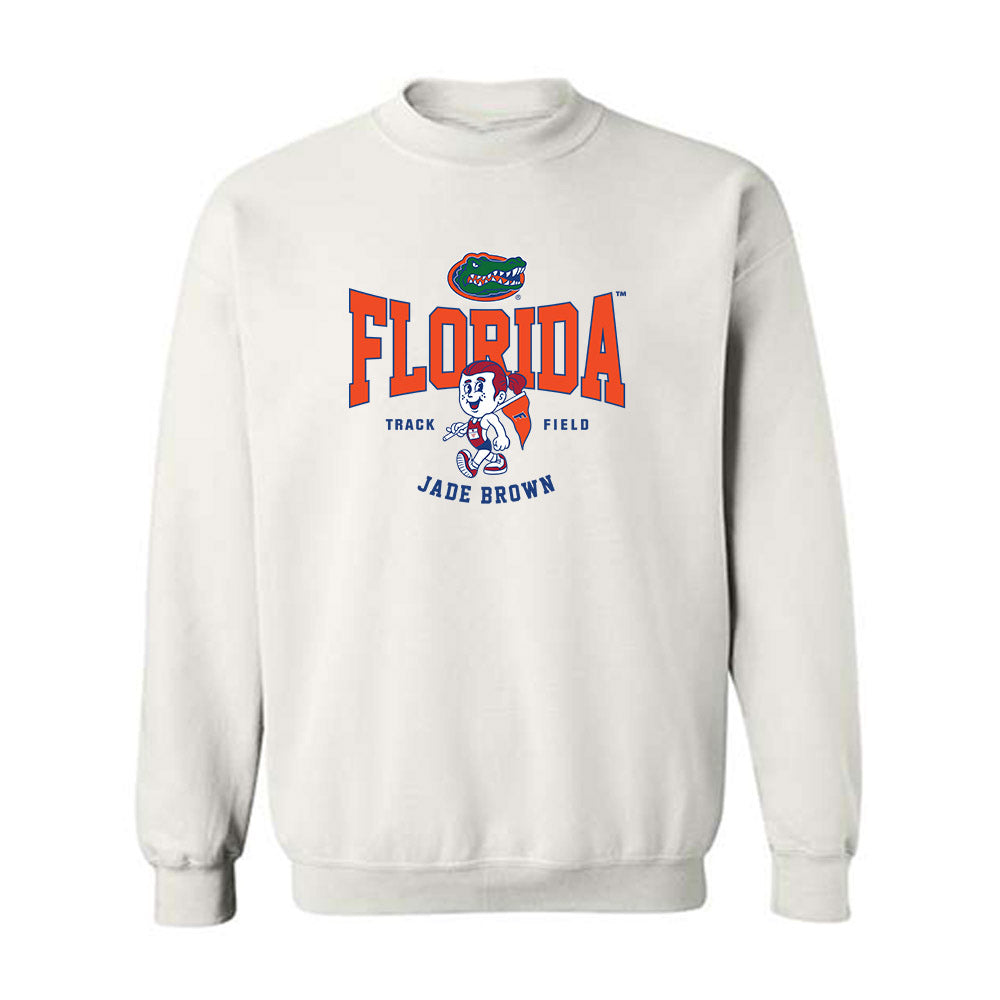 Florida - NCAA Women's Track & Field : Jade Brown - Fashion Shersey Crewneck Sweatshirt-0