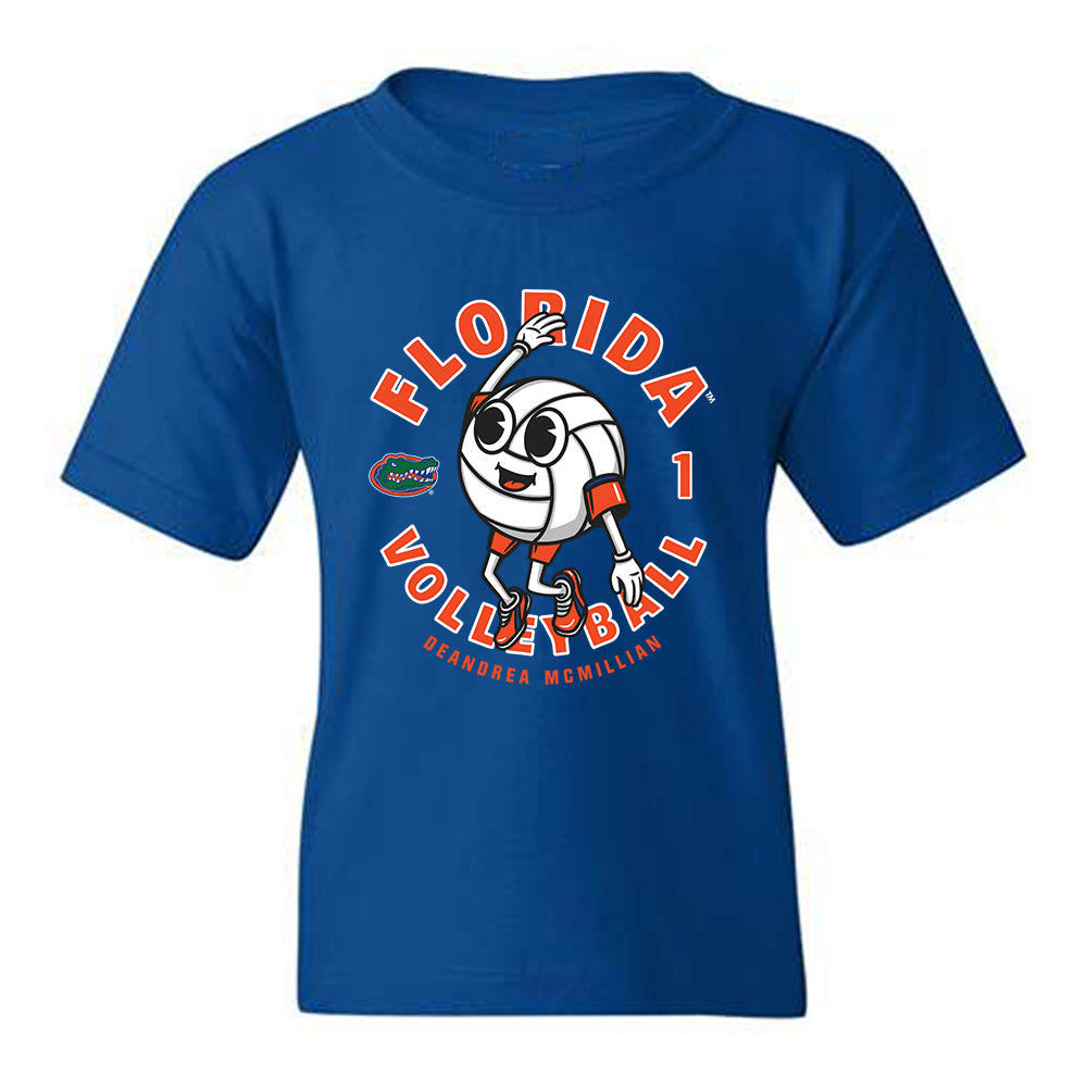 Florida - NCAA Women's Volleyball : DeAndrea McMillian - Fashion Shersey Youth T-Shirt-0