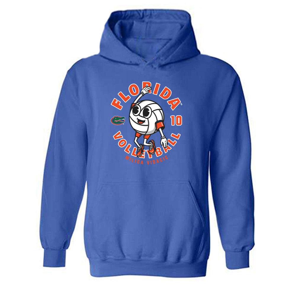 Florida - NCAA Women's Volleyball : Milica Vidacic - Fashion Shersey Hooded Sweatshirt-0