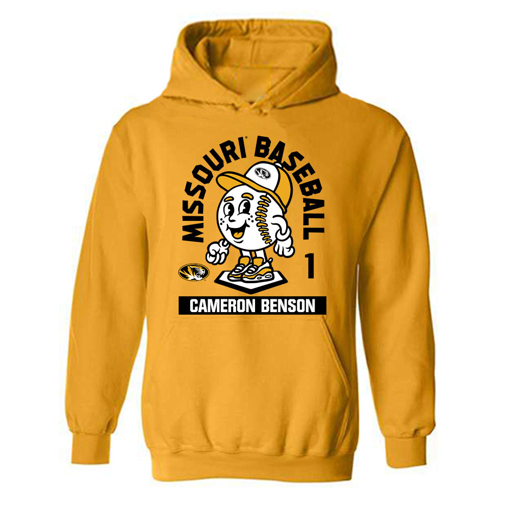 Missouri - NCAA Baseball : Cameron Benson - Fashion Shersey Hooded Sweatshirt-0