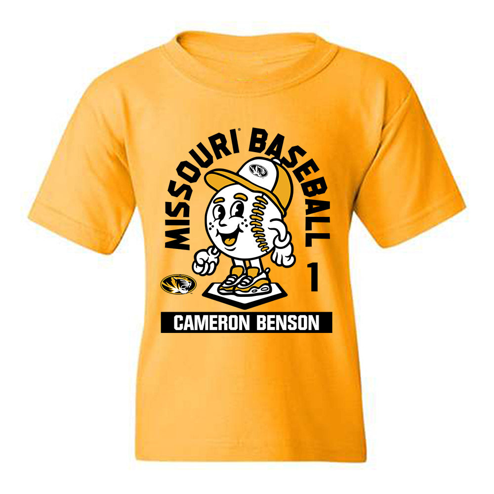 Missouri - NCAA Baseball : Cameron Benson - Fashion Shersey Youth T-Shirt-0