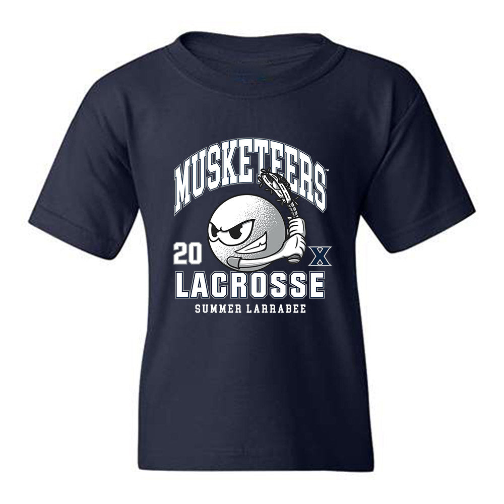 Xavier - NCAA Women's Lacrosse : Summer Larrabee - Youth T-Shirt-0