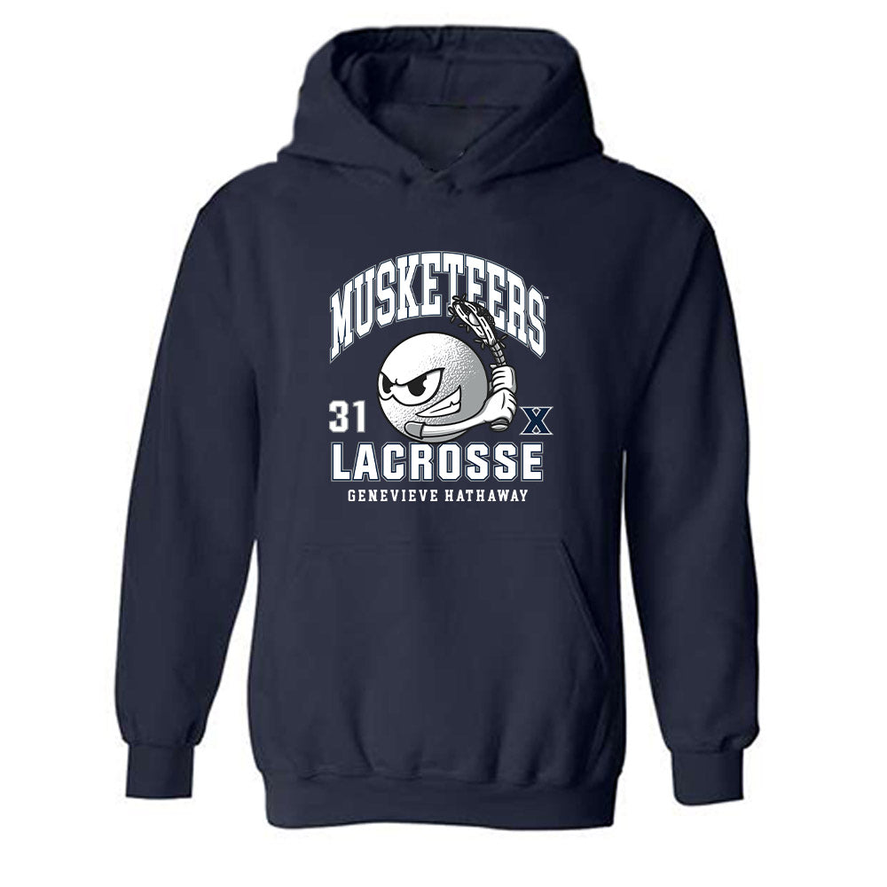 Xavier - NCAA Women's Lacrosse : Genevieve Hathaway - Hooded Sweatshirt-0