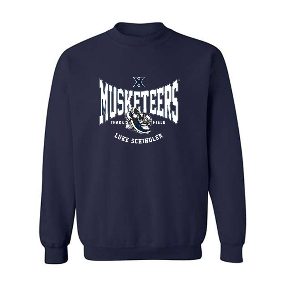 Xavier - NCAA Men's Track & Field : Luke Schindler - Fashion Shersey Crewneck Sweatshirt-0
