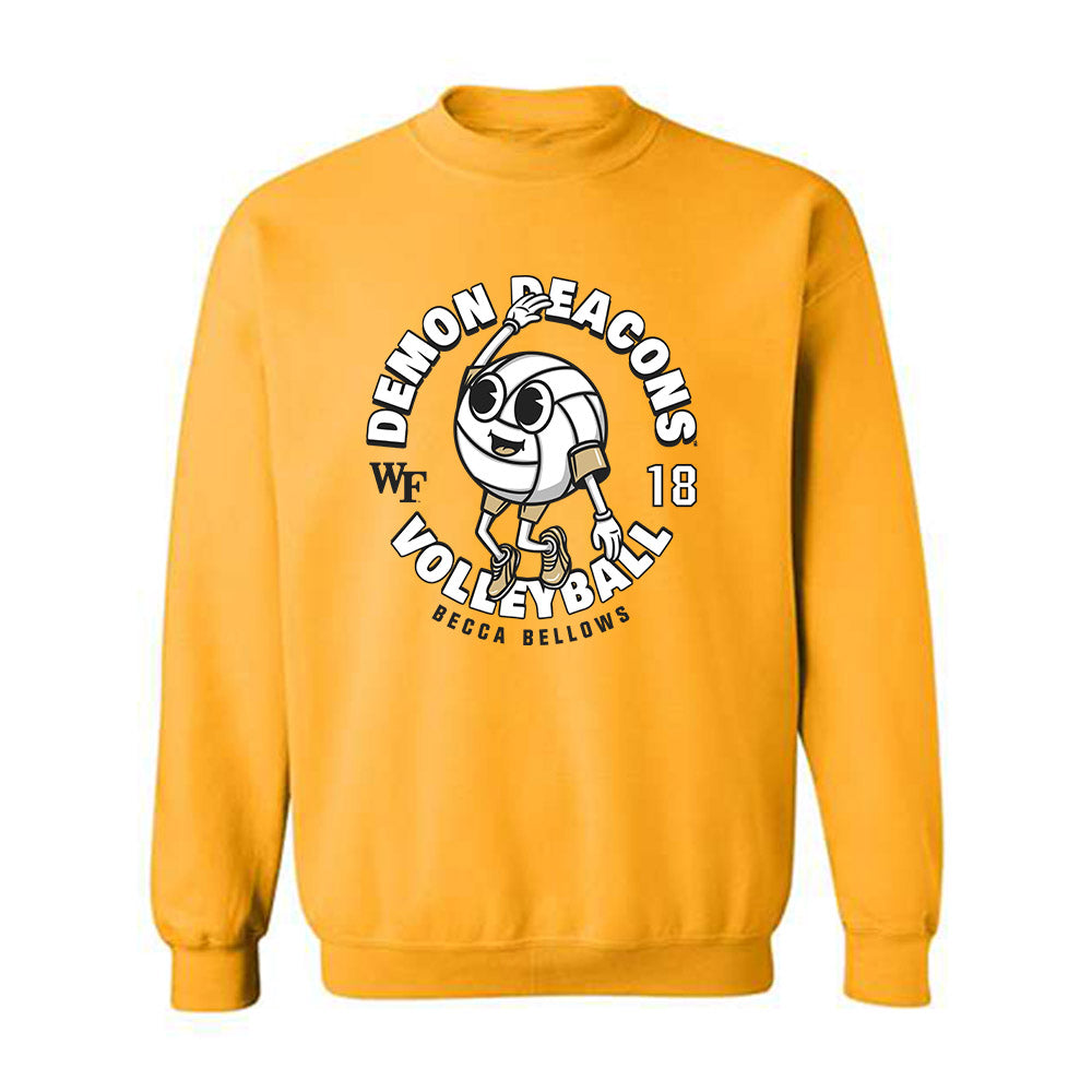Wake Forest - NCAA Women's Volleyball : Becca Bellows - Fashion Shersey Crewneck Sweatshirt-0