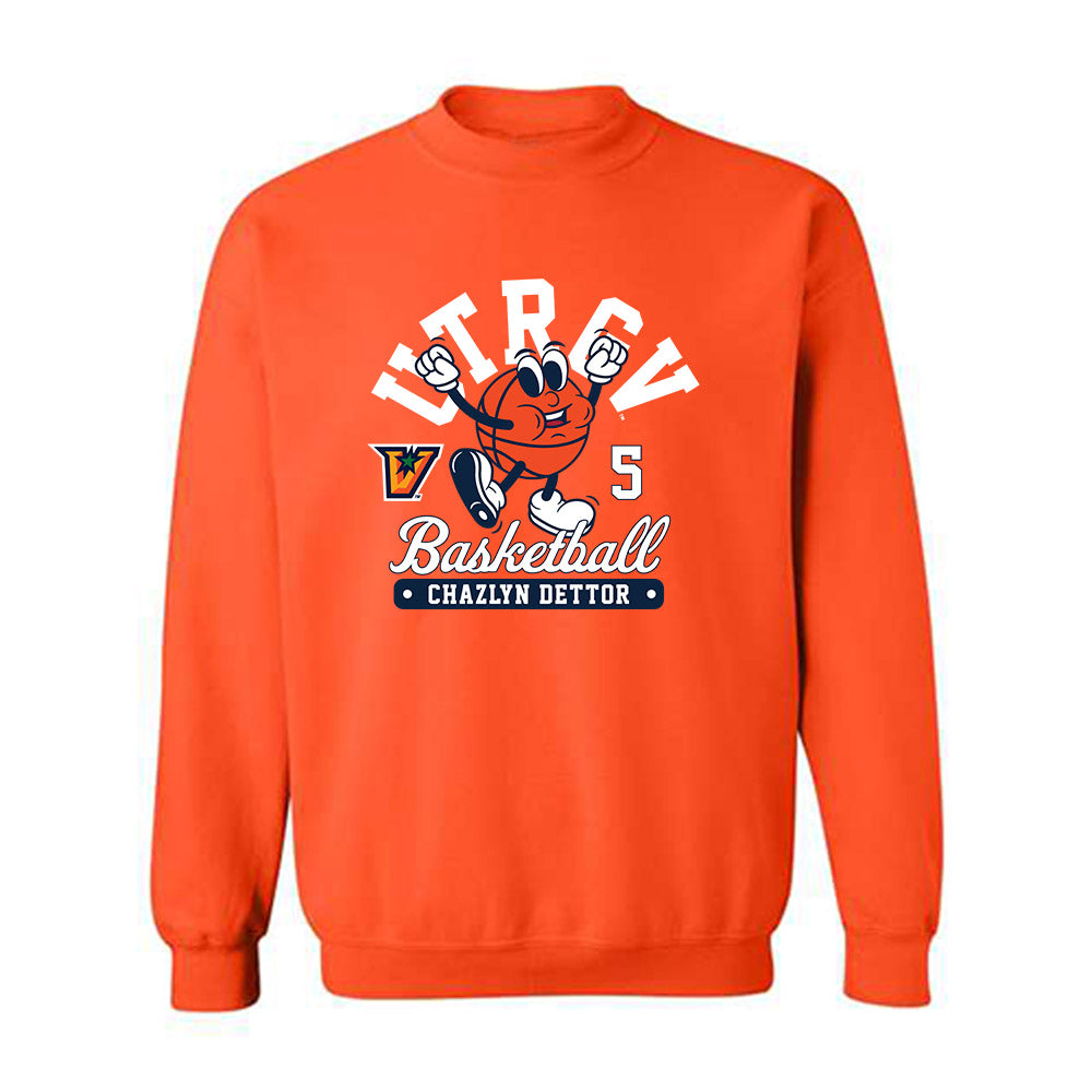 UTRGV - NCAA Women's Basketball : Chazlyn Dettor - Fashion Shersey Crewneck Sweatshirt-0