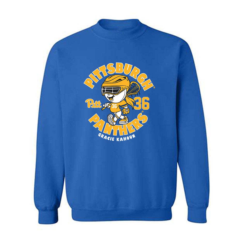 Pittsburgh - NCAA Women's Lacrosse : Gracie Kahoun - Fashion Shersey Crewneck Sweatshirt-0
