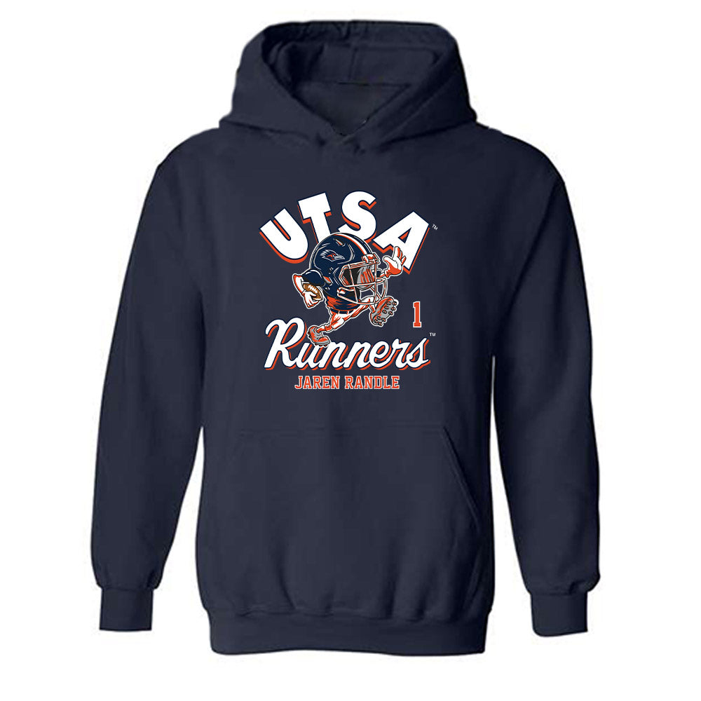UTSA - NCAA Football : Jaren Randle - Fashion Shersey Hooded Sweatshirt-0