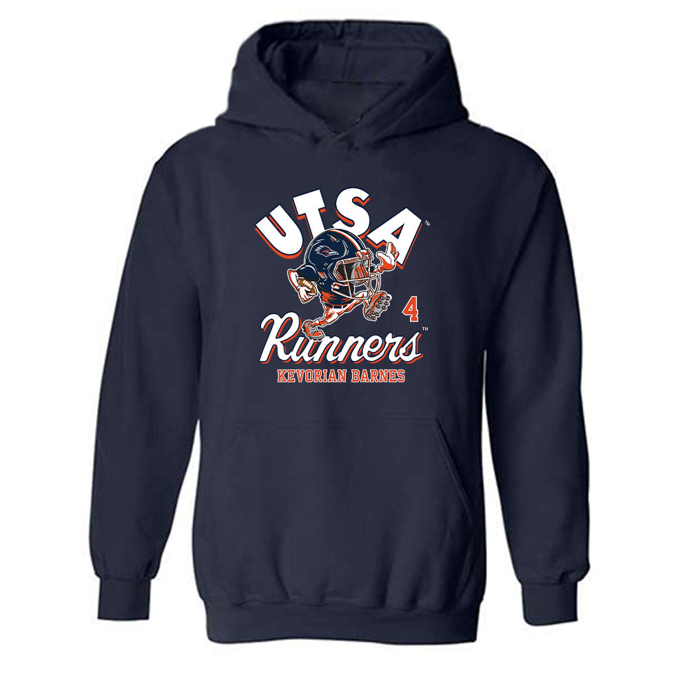 UTSA - NCAA Football : Kevorian Barnes - Fashion Shersey Hooded Sweatshirt