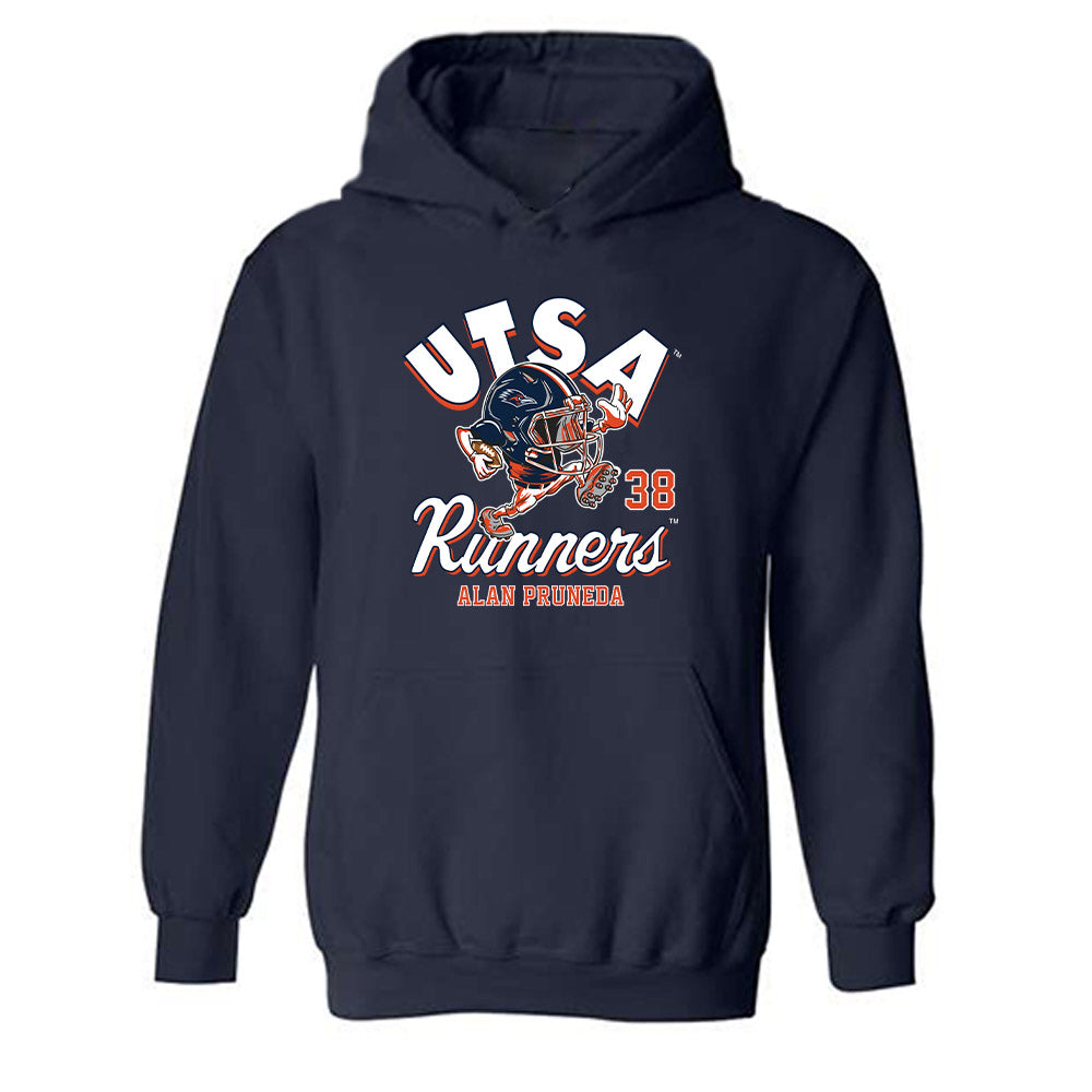 UTSA - NCAA Football : Alan Pruneda - Fashion Shersey Hooded Sweatshirt-0