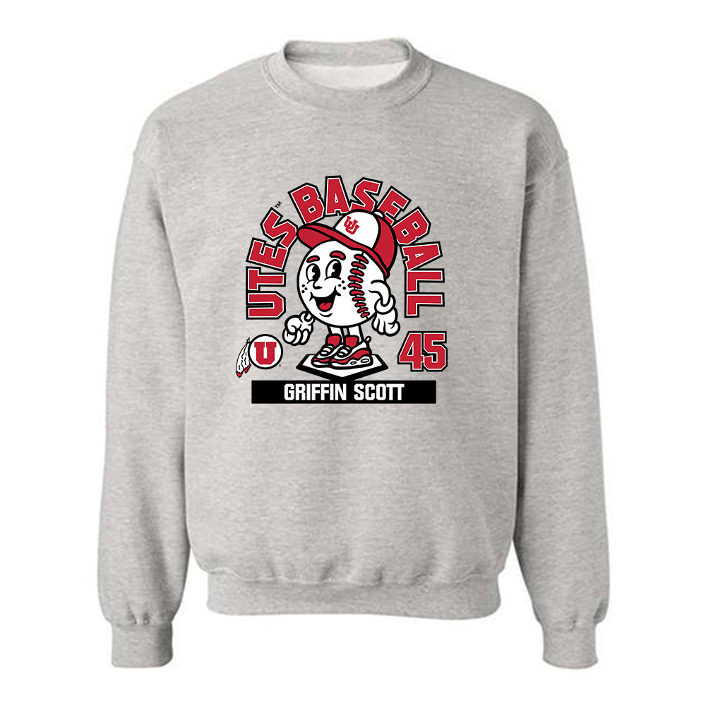 Utah - NCAA Baseball : Griffin Scott - Fashion Shersey Crewneck Sweatshirt-0