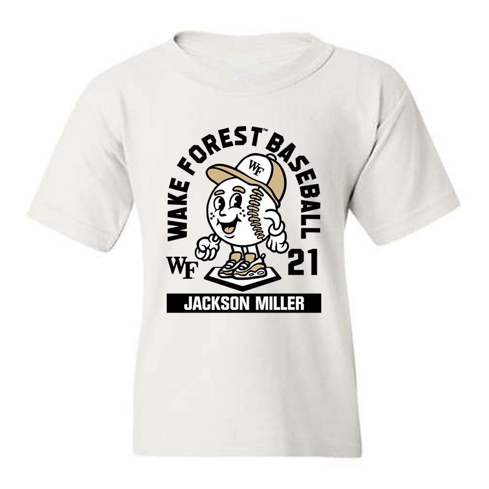 Wake Forest - NCAA Baseball : Jackson Miller - Fashion Shersey Youth T-Shirt-0