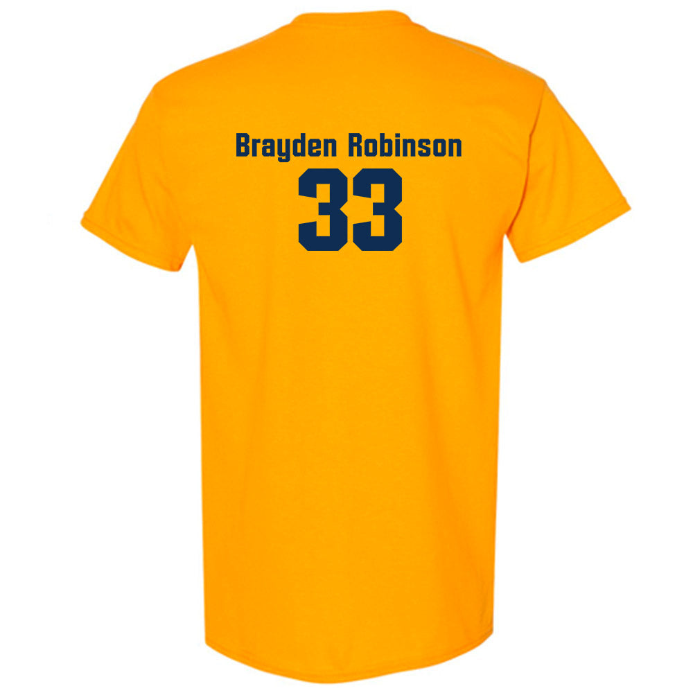 West Virginia - NCAA Baseball : Brayden Robinson - Fashion Shersey T-Shirt-1