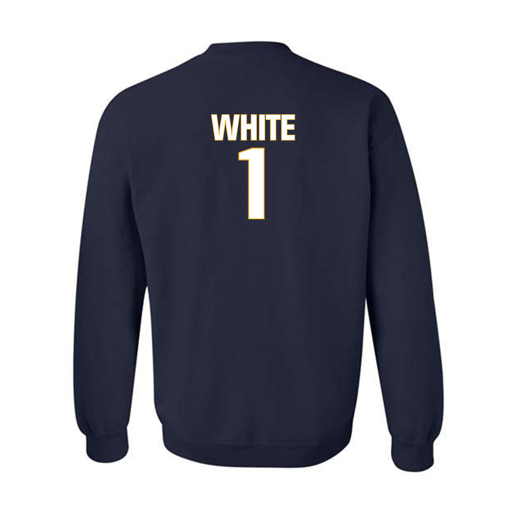 West Virginia - NCAA Football : Jahiem White - Fashion Shersey Crewneck Sweatshirt-1