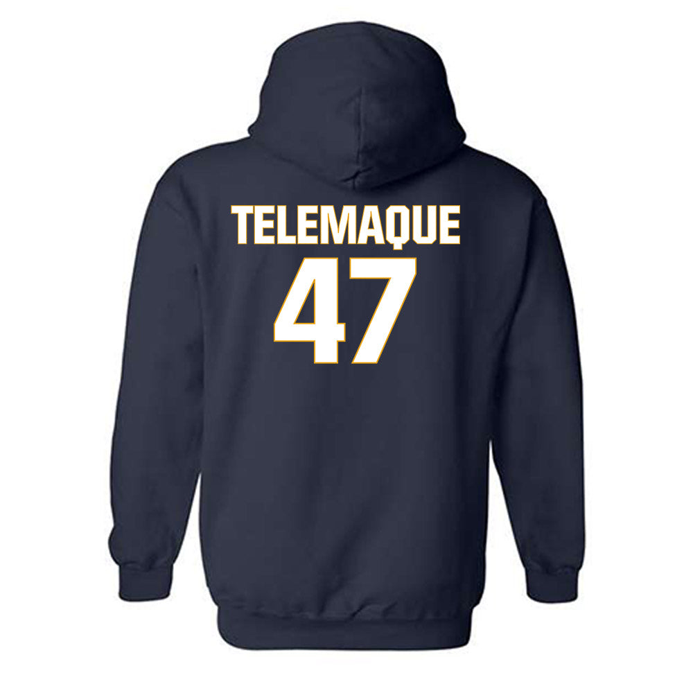 West Virginia - NCAA Football : Wilnerson Telemaque - Fashion Shersey Hooded Sweatshirt-1