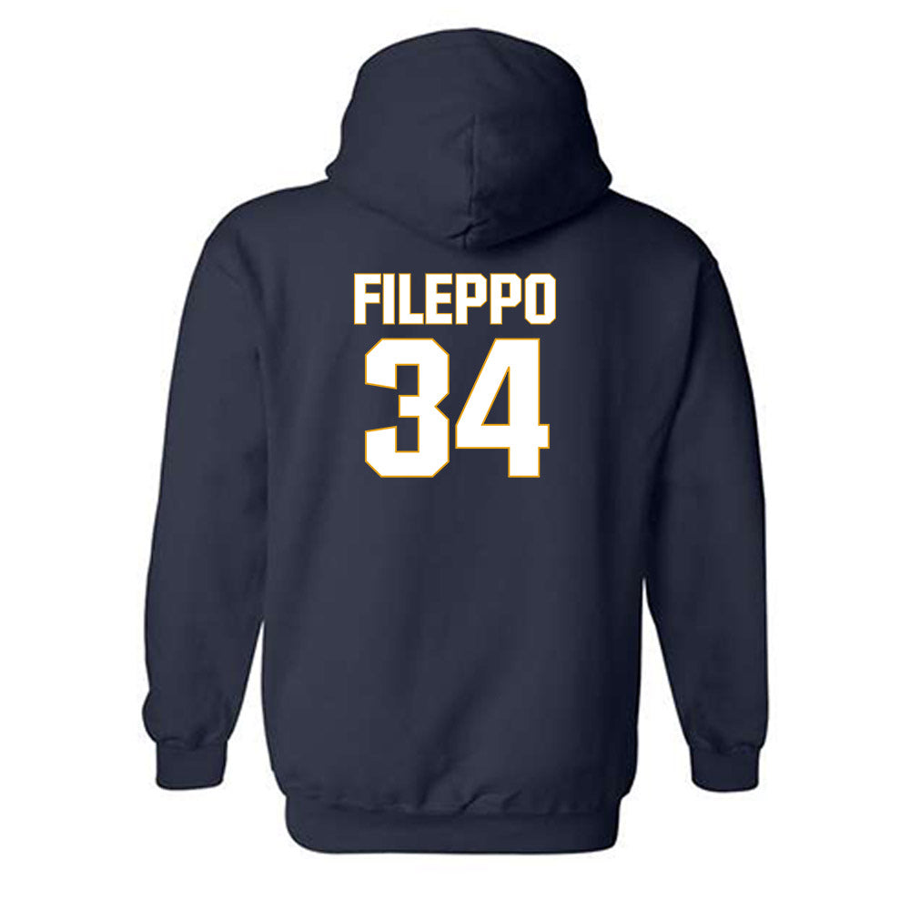 West Virginia - NCAA Football : Chris Fileppo - Fashion Shersey Hooded Sweatshirt-1