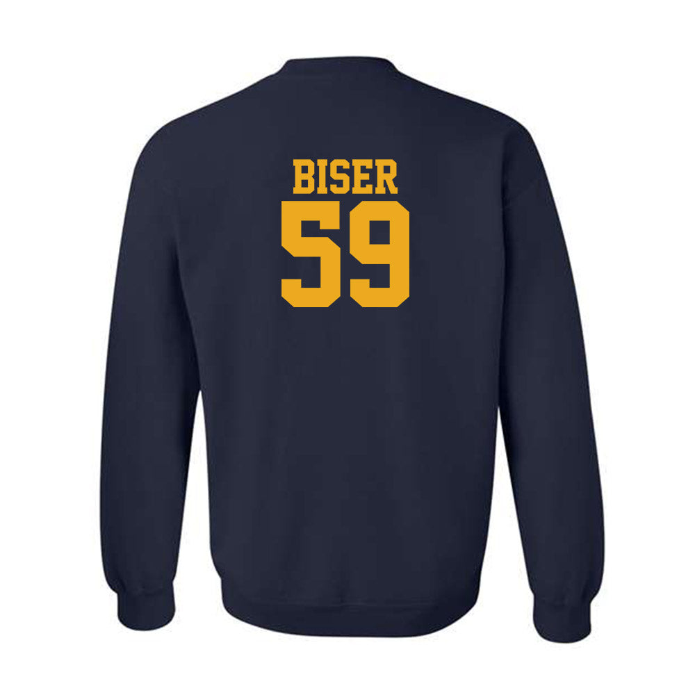 West Virginia - NCAA Football : Jackson Biser - Fashion Shersey Crewneck Sweatshirt-1