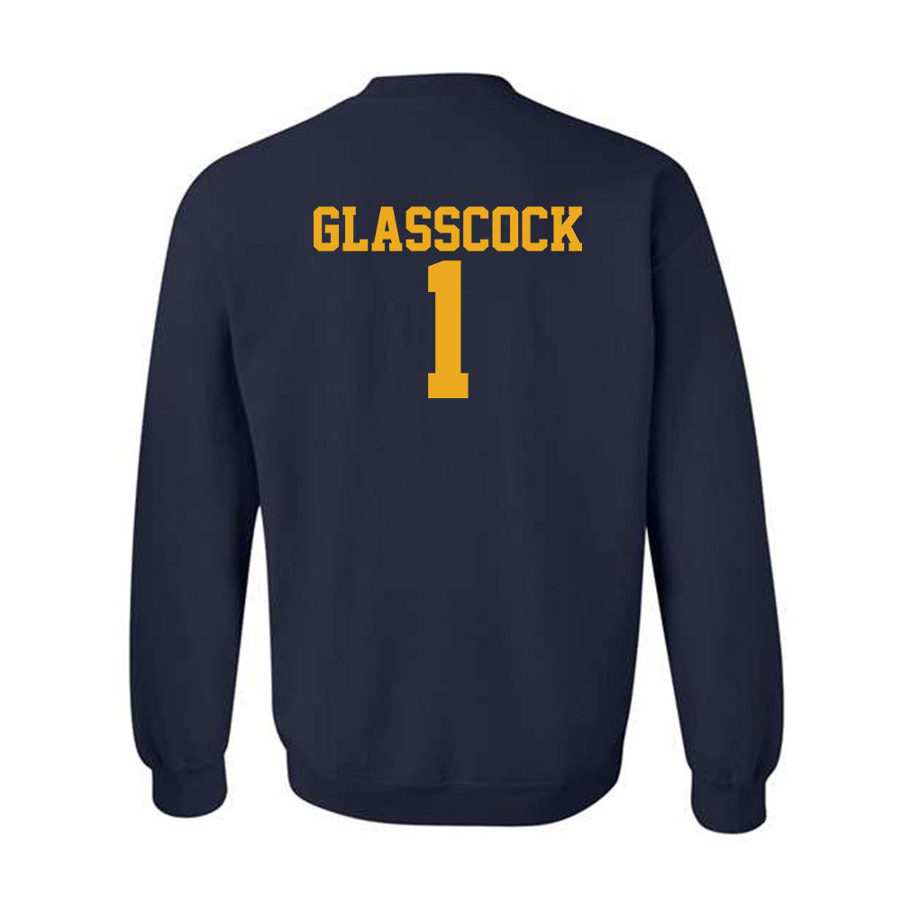 West Virginia - NCAA Baseball : JJ Glasscock - Fashion Shersey Crewneck Sweatshirt-1