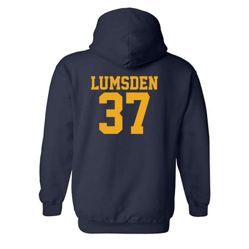 West Virginia - NCAA Baseball : Benjamin Lumsden - Fashion Shersey Hooded Sweatshirt-1