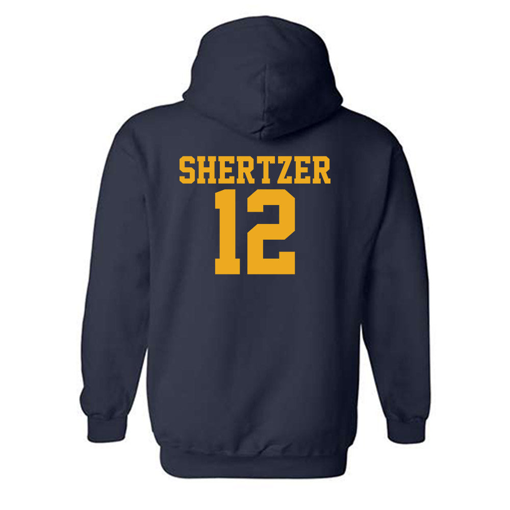 West Virginia - NCAA Women's Soccer : olivia shertzer - Fashion Shersey Hooded Sweatshirt-1
