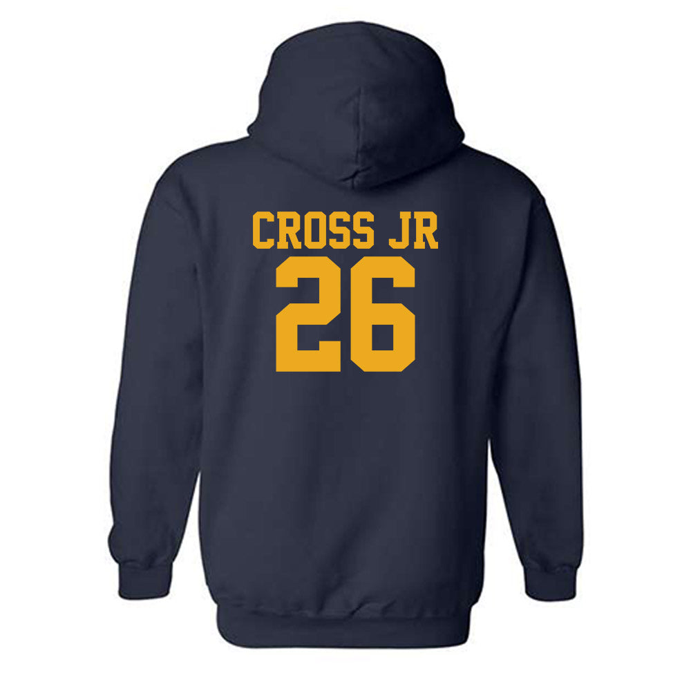 West Virginia - NCAA Football : Jason Cross Jr - Fashion Shersey Hooded Sweatshirt-1