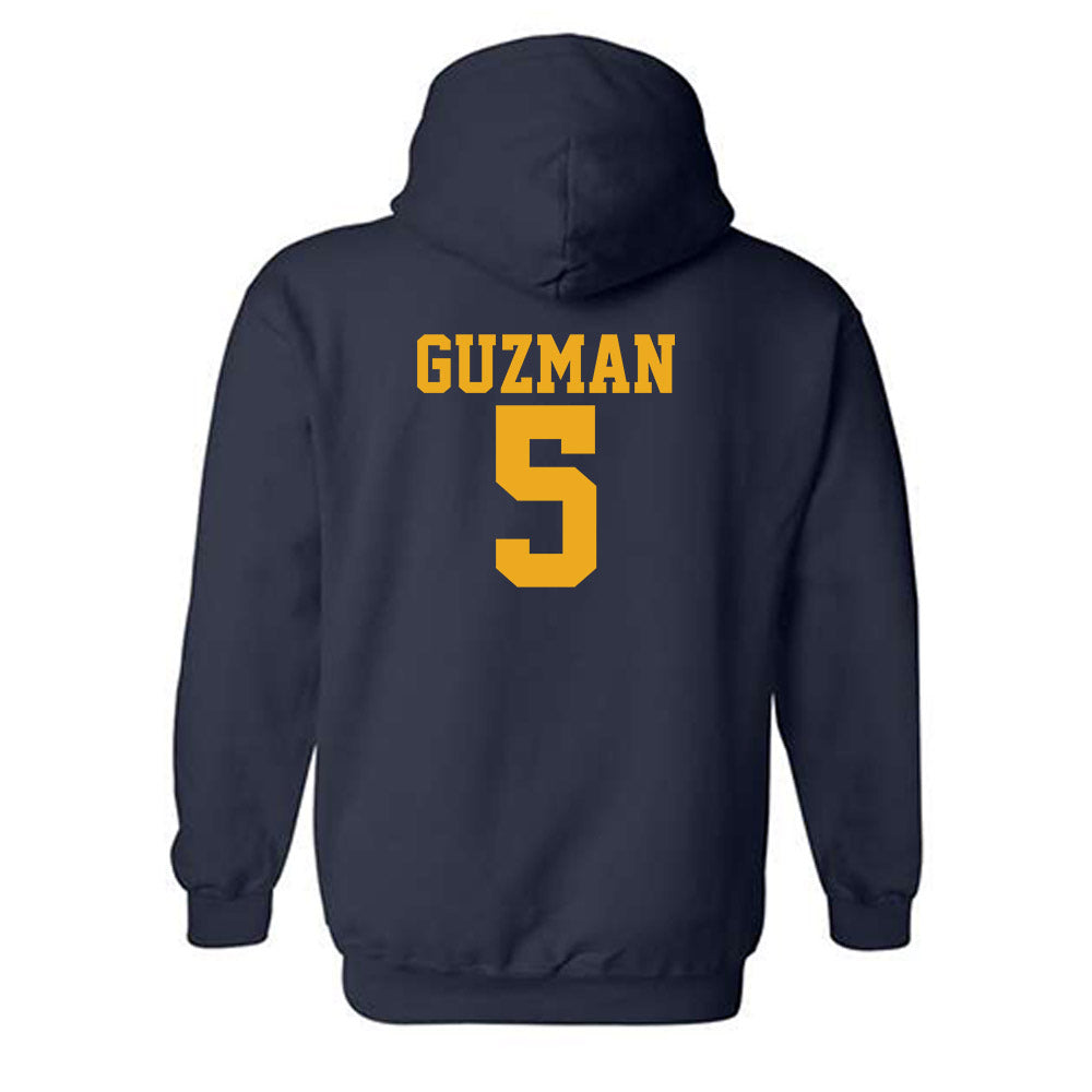 West Virginia - NCAA Baseball : Armani Guzman - Fashion Shersey Hooded Sweatshirt-1