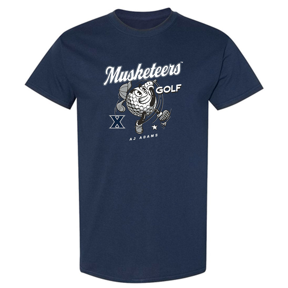 Xavier - NCAA Men's Golf : AJ Adams - Fashion Shersey T-Shirt-0