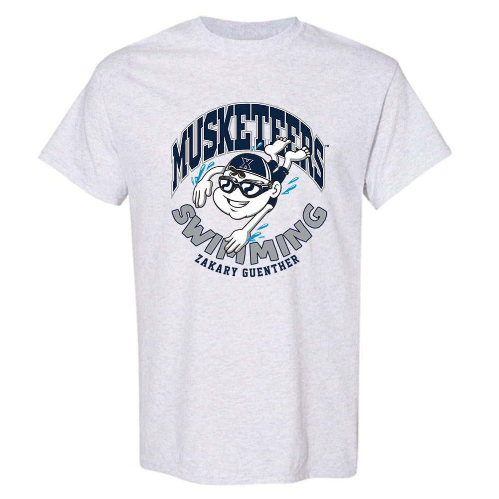 Xavier - NCAA Men's Swimming & Diving : Zakary Guenther - Fashion Shersey T-Shirt-0