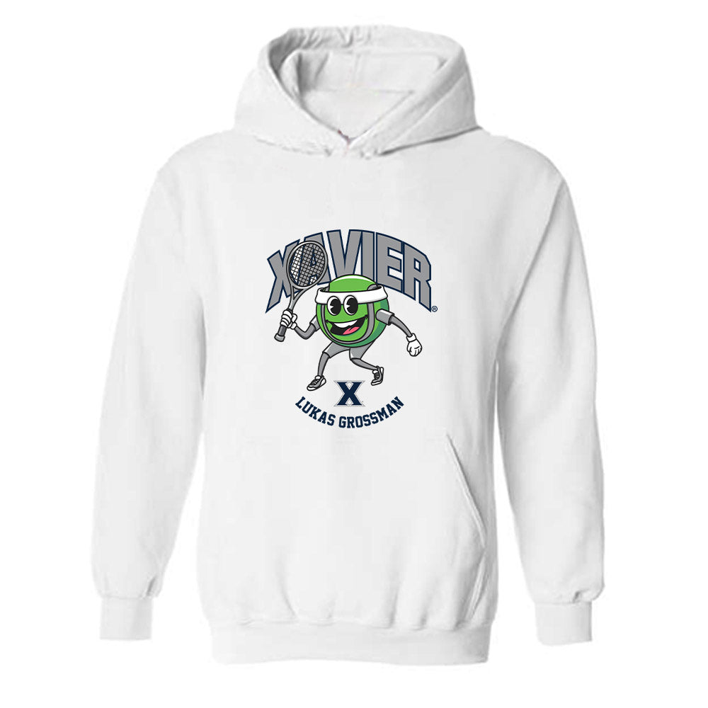 Xavier - NCAA Men's Tennis : Lukas Grossman - Fashion Shersey Hooded Sweatshirt-0