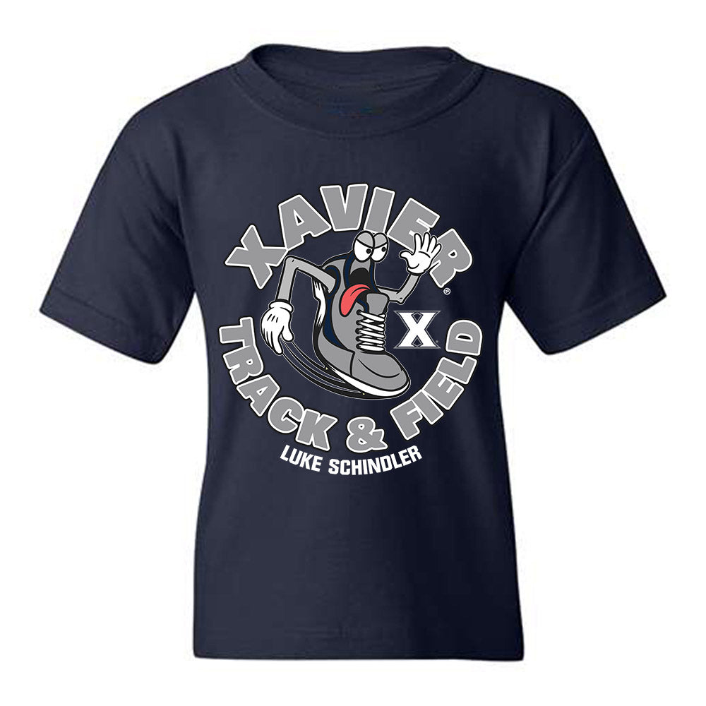 Xavier - NCAA Men's Track & Field : Luke Schindler - Fashion Shersey Youth T-Shirt-0
