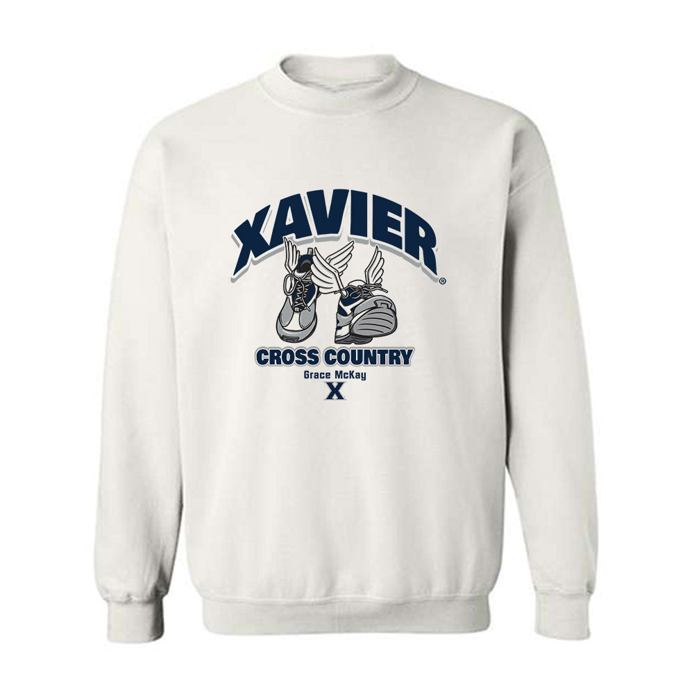 Xavier - NCAA Women's Cross Country : Grace McKay - Fashion Shersey Crewneck Sweatshirt-0