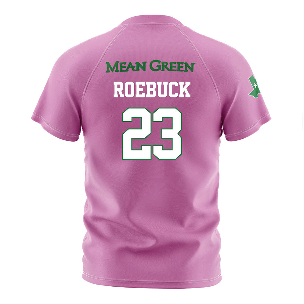 North Texas - NCAA Women's Soccer : Rachel Roebuck - Pink Soccer Jersey-1