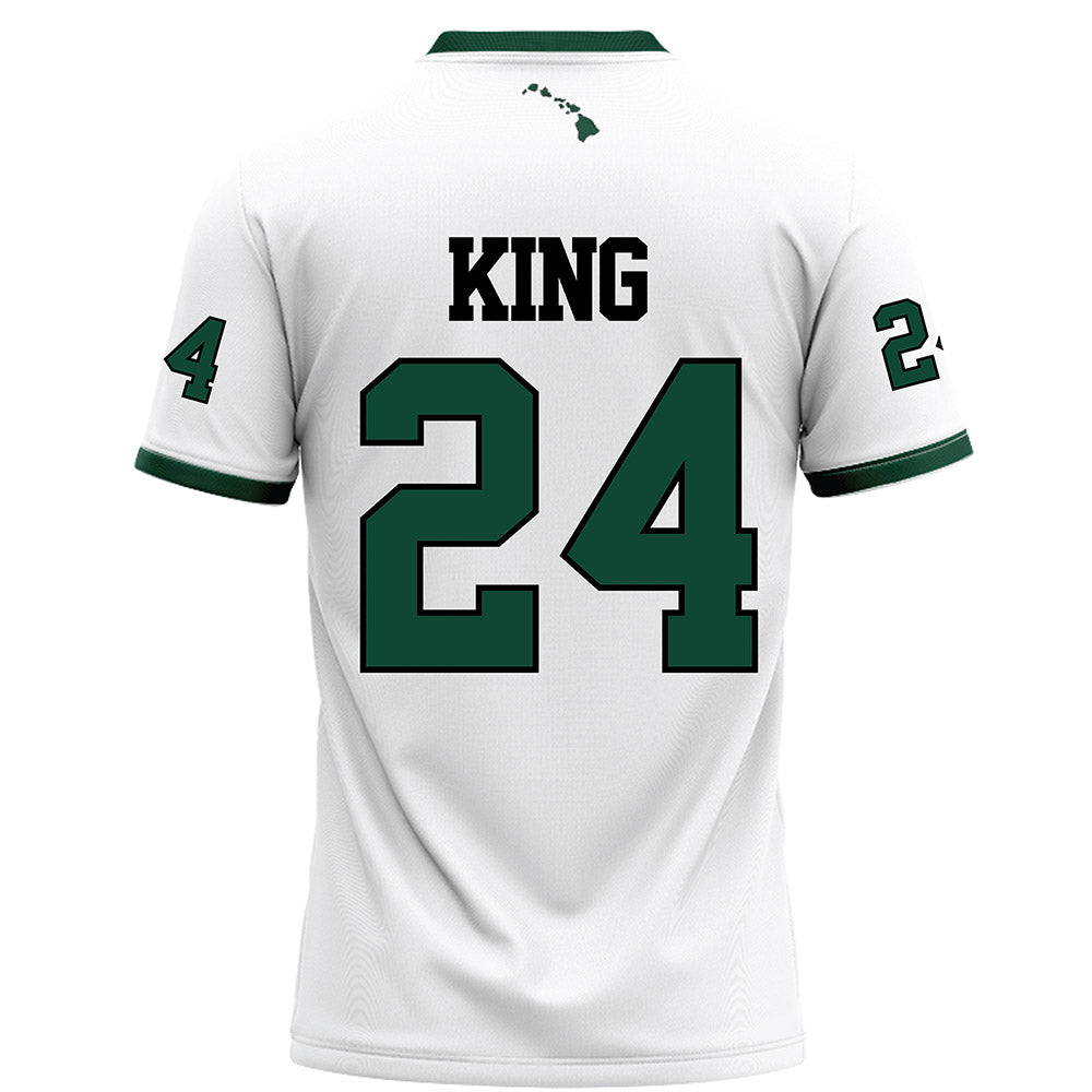 Hawaii - NCAA Football : Devyn King - White Football Jersey-1