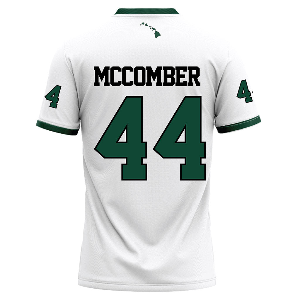 Hawaii - NCAA Football : aiden mccomber - White Football Jersey-1