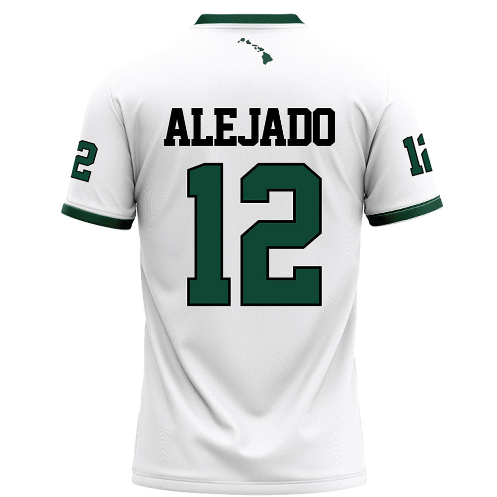 Hawaii - NCAA Football : Micah Alejado - White Football Jersey-1
