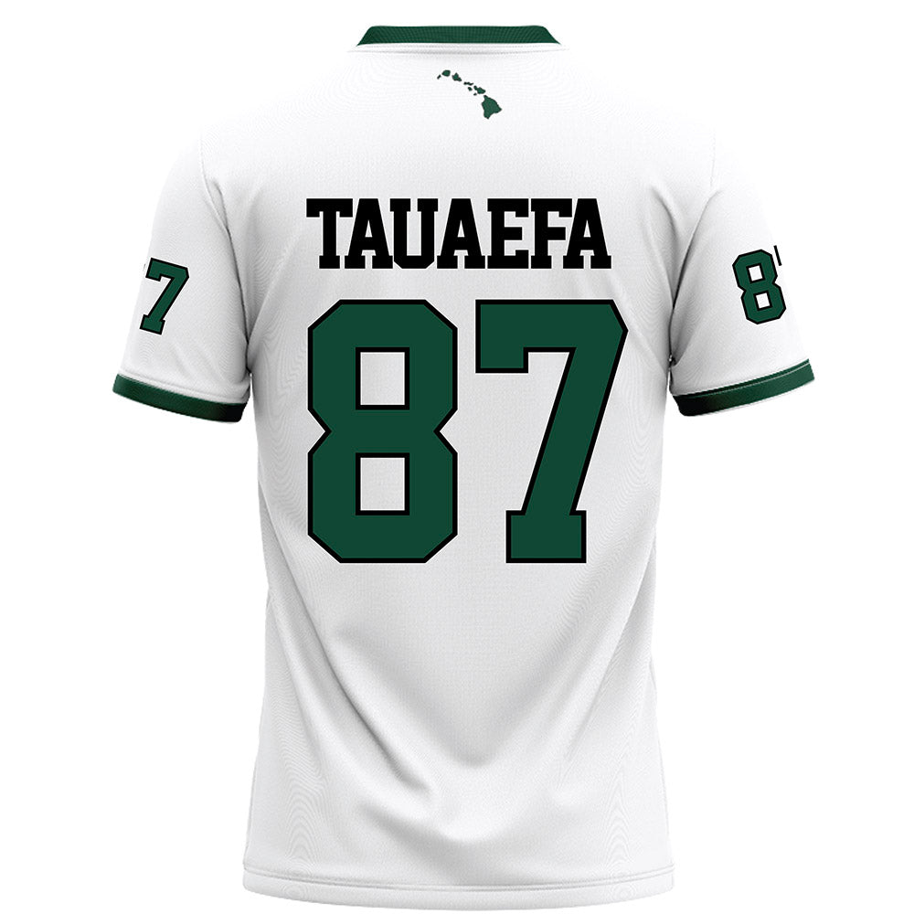 Hawaii - NCAA Football : Devon Tauaefa - White Football Jersey-1