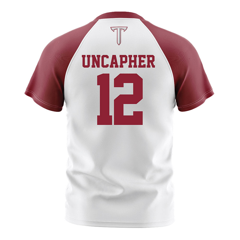 Troy - NCAA Women's Soccer : Alaina Uncapher - White Soccer Jersey-1