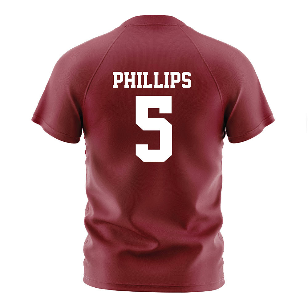 Troy - NCAA Women's Soccer : Hailey Phillips - Cardinal Red Soccer Jersey-1