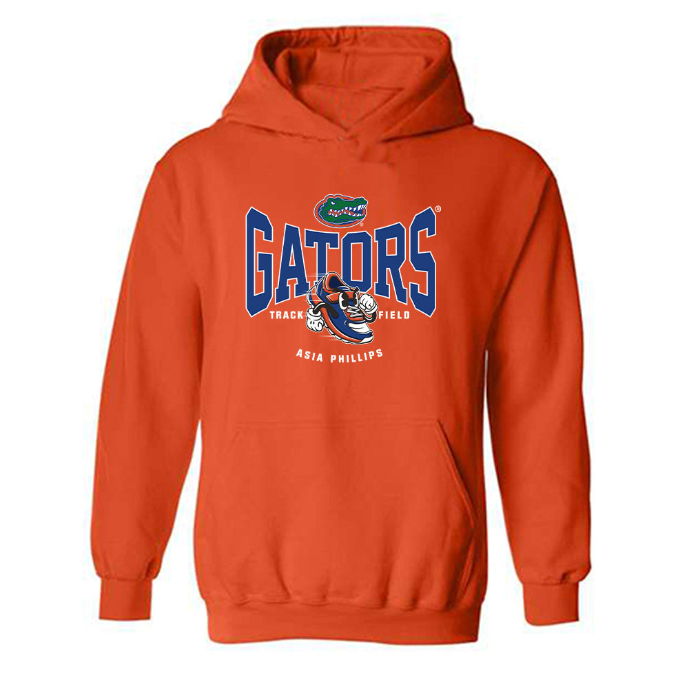 Florida - NCAA Women's Track & Field : Asia Phillips - Fashion Shersey Hooded Sweatshirt