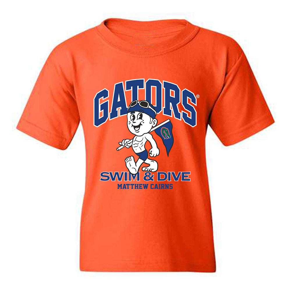 Florida - NCAA Men's Swimming & Diving : Matthew Cairns - Fashion Shersey Youth T-Shirt