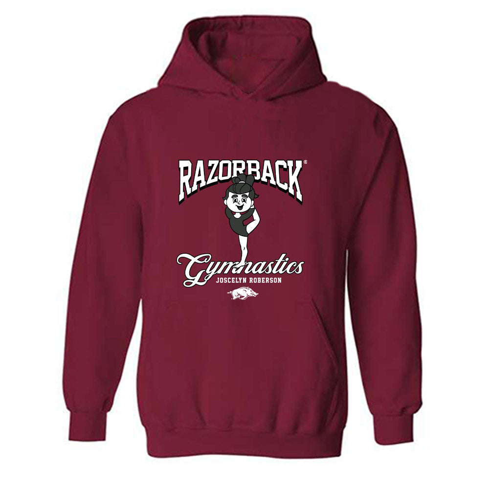 Arkansas - NCAA Women's Gymnastics : Joscelyn Roberson - Fashion Shersey Hooded Sweatshirt-0