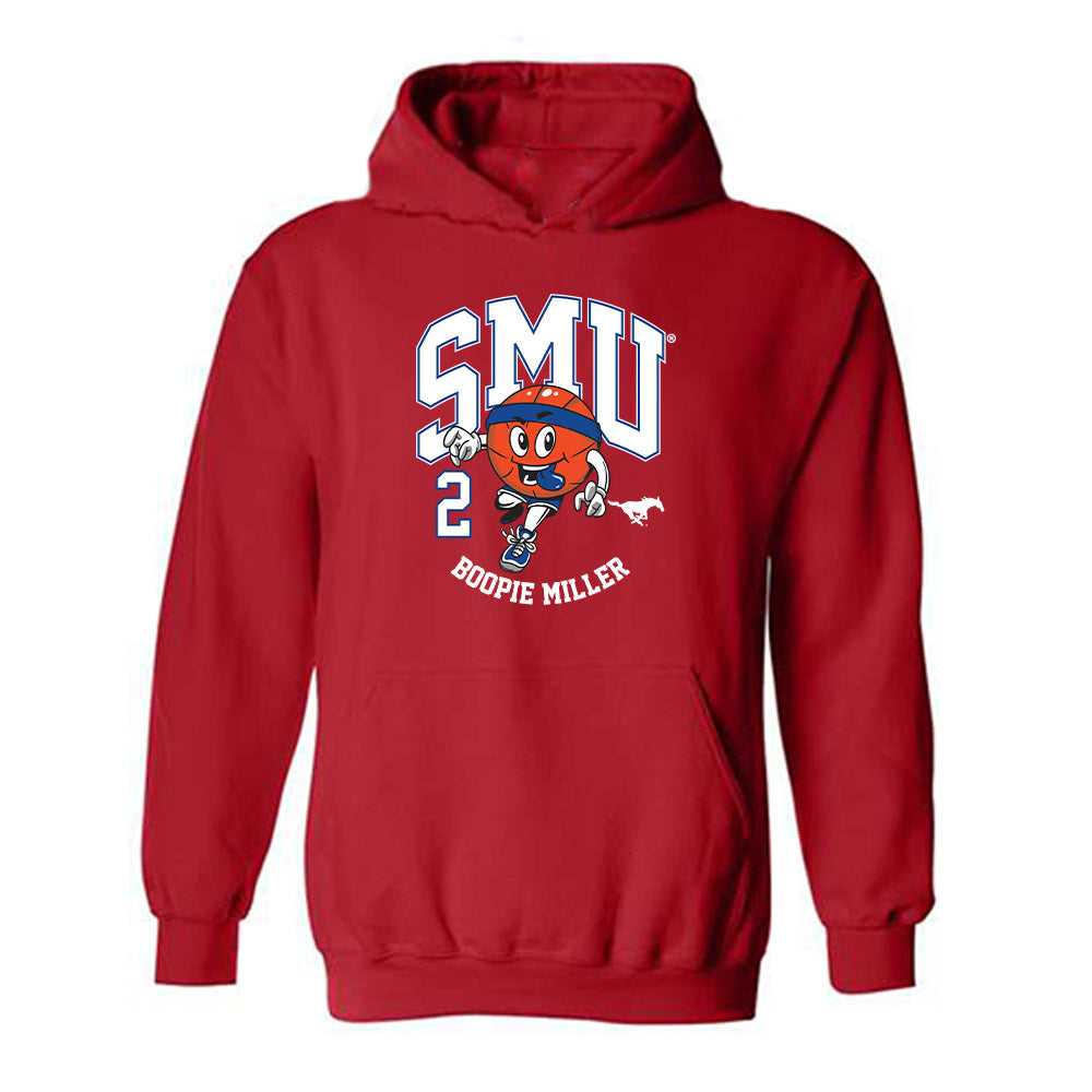SMU - NCAA Men's Basketball : Boopie Miller - Fashion Shersey Hooded Sweatshirt-0